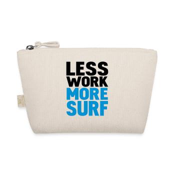 less work more surf - Bio-Täschchen - Natur - Vorne