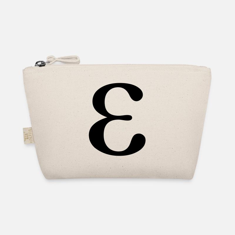 Epsilon griechischer Buchstabe - Bio-Täschchen - Natur