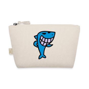 Grinning Shark - Organic Pouch - nature - Front
