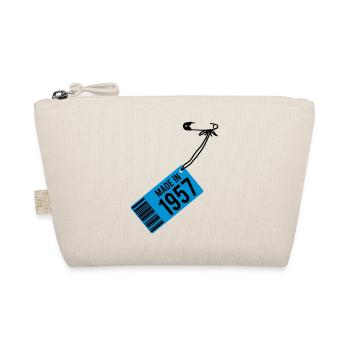 Birthday T-Shirt 1957 - Organic Pouch - nature - Front