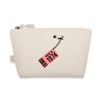 Birthday T-Shirt 1974 - Organic Pouch - nature - Front