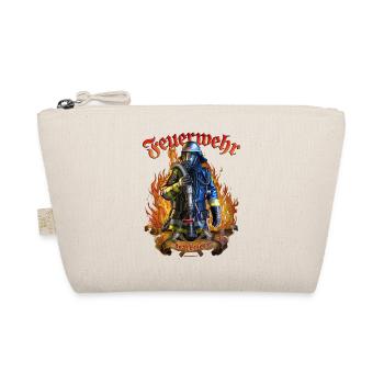 Feuerwehr real Heroes, original RAHMENLOS® Design - Bio-Täschchen - Natur - Vorne