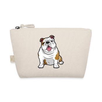 English Bulldog Dog - Organic Pouch - nature - Front