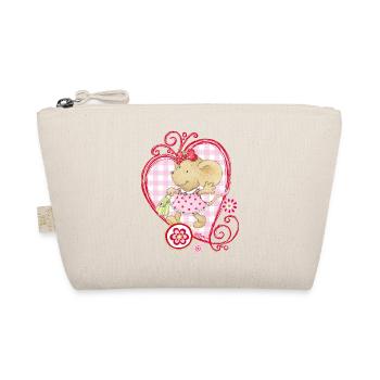 Kikibell_cœur_rose - Trousse biologique - nature - Devant