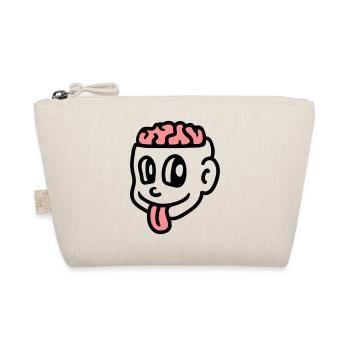 Crazy boy - brain - Organic Pouch - nature - Front