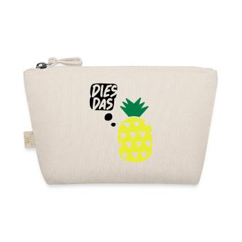 Dies, das, Ananas! Tasse - Bio-Täschchen - Natur - Vorne