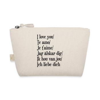 I Love you - Trousse biologique - nature - Devant