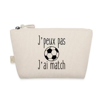 J'peux pas j'ai match - football - Trousse biologique - nature - Devant