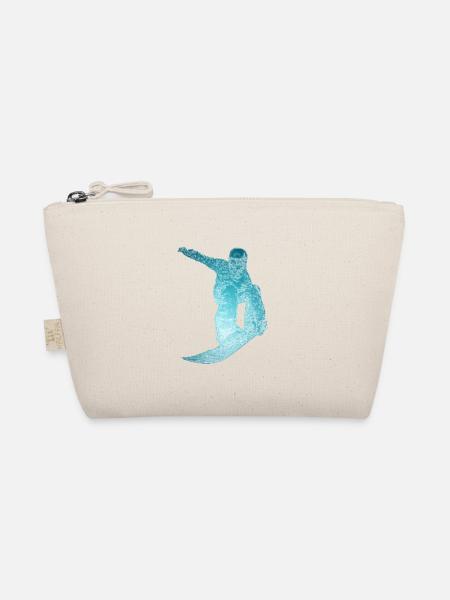 Eis Snowboarder - Bio-Täschchen - Natur