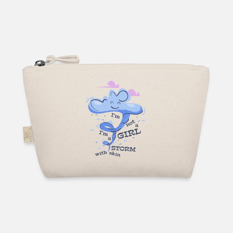 Mädchen Sturm - frech selbstbewusst Spruch Bio-Täschchen