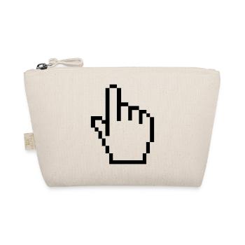 Pixel hand - Organic Pouch - nature - Front