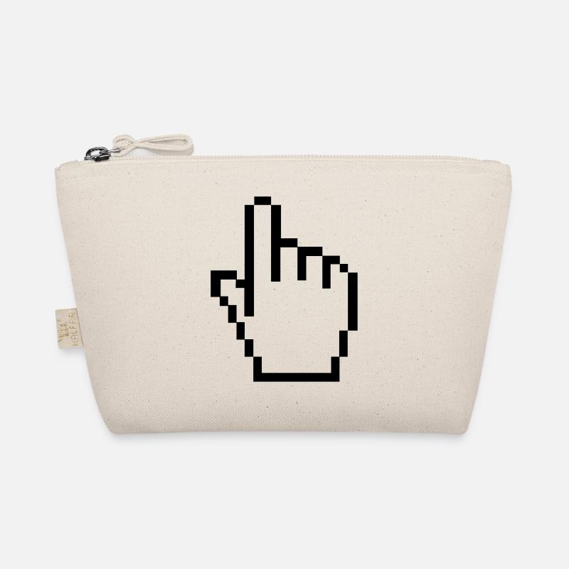 Pixel hand Organic Pouch
