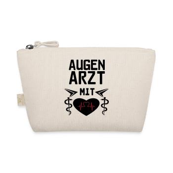 Augenarzt mit Herz Geschenk - Bio-Täschchen - Natur - Vorne