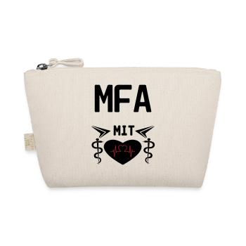 MFA mit Herz Geschenk Medizin Spruch - Bio-Täschchen - Natur - Vorne