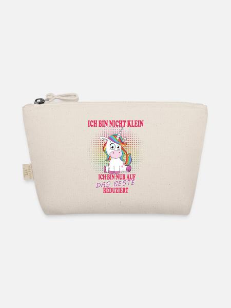 Ich bin nicht klein Einhorn - Bio-Täschchen - Natur
