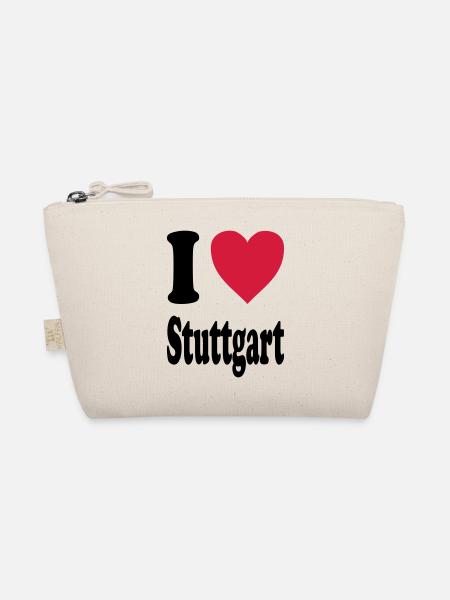 I love Stuttgart - Bio-Täschchen - Natur - Vorne