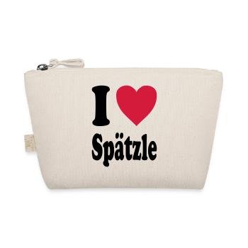 I love Spätzle (Alle Farben!) - Bio-Täschchen - Natur - Vorne
