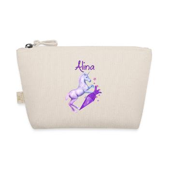 Einschulung Alina - Bio-Täschchen - Natur - Vorne
