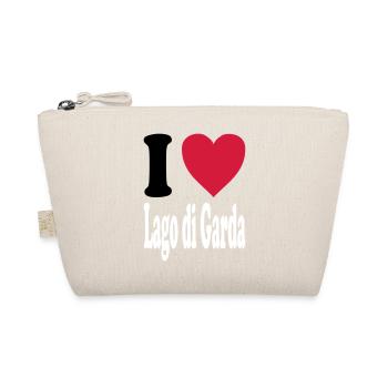 I love Lago di Garda (Alle Farben!) - Bio-Täschchen - Natur - Vorne