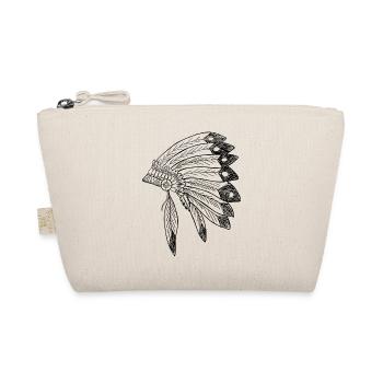 indian indian american tent tent teepee tomahawk - Organic Pouch - nature - Front