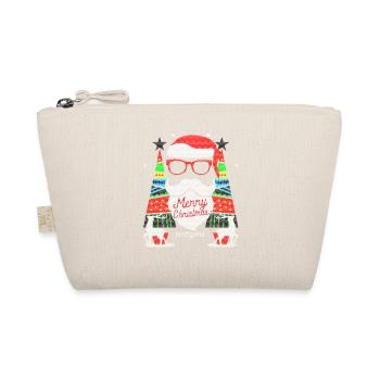 Ugly Merry Christmas Sweater Xmas Santa Gift - Organic Pouch - nature - Front