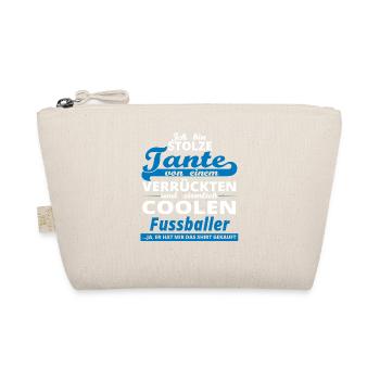 GESCHENK GEBURTSTAG STOLZE TANTE VON Fussballer - Bio-Täschchen - Natur - Vorne