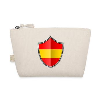 Spanien Flagge Wappen Silber 015 - Bio-Täschchen - Natur - Vorne