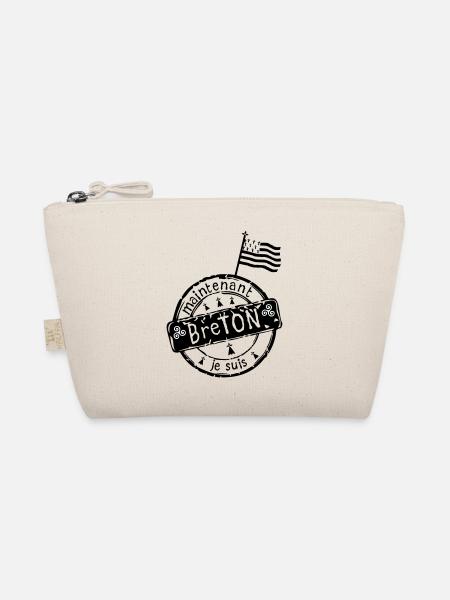 logo je suis breton maintenant drapeau - Trousse biologique - nature - Devant