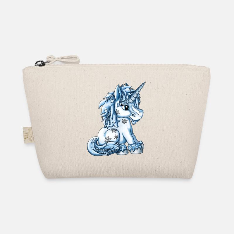 Eisiges Schnee Einhorn fantasy Illustration - Bio-Täschchen - Natur