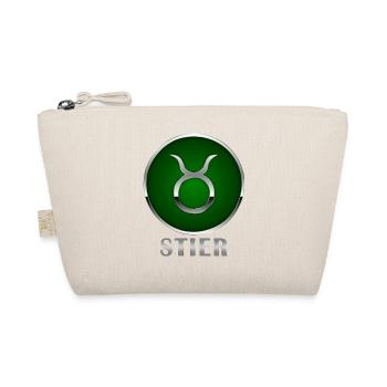Sternzeichen Stier Horoskop Geschenkidee Geburt - Bio-Täschchen - Natur - Vorne