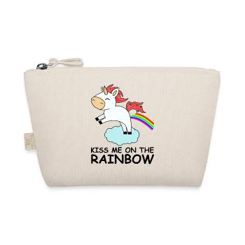me baiser sur l'arc en ciel licorne arc-en-mignon - Trousse biologique - nature - Devant