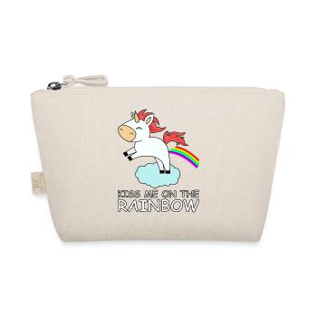 me baiser sur l'arc en ciel licorne arc-en-mignon - Trousse biologique - nature - Devant