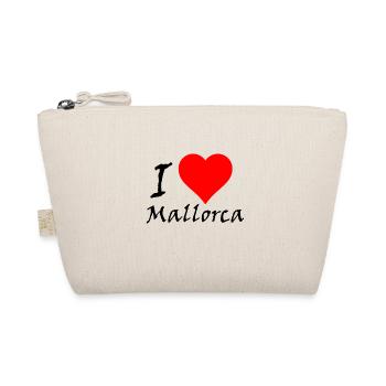 Ich Liebe Mallorca / I love / Souvenir / Malle - Bio-Täschchen - Natur - Vorne