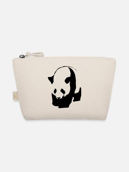 Panda - Bio-Täschchen - Natur - Vorne