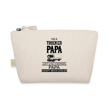 Trucker | LKW | Papa - Bio-Täschchen - Natur - Vorne