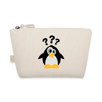 Dummer Pinguin - Bio-Täschchen - Natur - Vorne