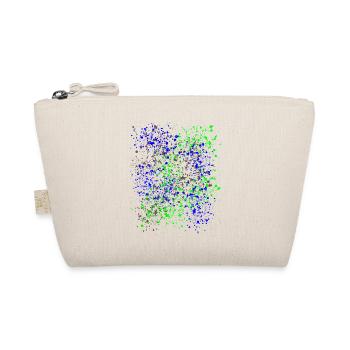 Farbkleckse - bunte Spritzer - Konfetti 2 - Bio-Täschchen - Natur - Vorne