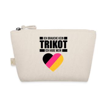 Ich brauche kein Trikot - Deutschland Fan Shirt - Bio-Täschchen - Natur - Vorne
