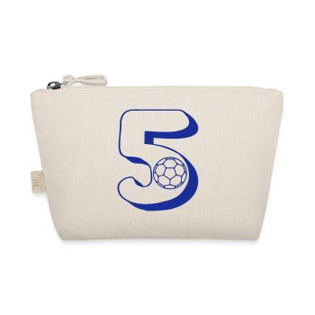 Number 5 handball player - Organic Pouch - nature - Front