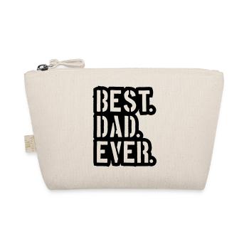 cachet text dad best ever amour papa meilleur monde v - Trousse biologique - nature - Devant