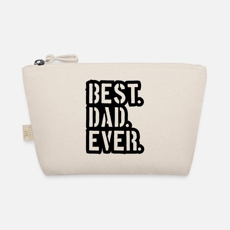 stempel text dad best ever liebe papa beste welt v Bio-Täschchen