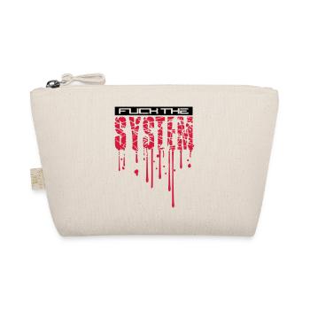 cool blood drops graffiti stamp spray fuck the - Organic Pouch - nature - Front
