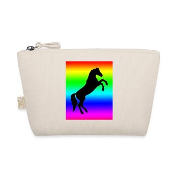 Regenbogen Pferd - Bio-Täschchen - Natur - Vorne