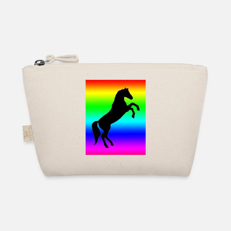 Rainbow Horse - Organic Pouch - nature