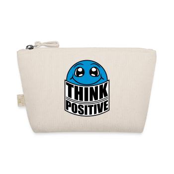 Think Think Cool Think Positive Stay Positive - Organic Pouch - nature - Front