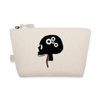 Skull, skull, super brain, teeth, head - Organic Pouch - nature - Front