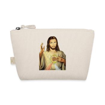 Bitcoin Jesus - Organic Pouch - nature - Front