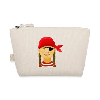 Pirate girl with no teeth - Organic Pouch - nature - Front