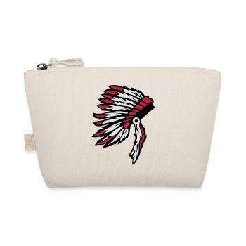 Indian chief headdress indian chief - Organic Pouch - nature - Front
