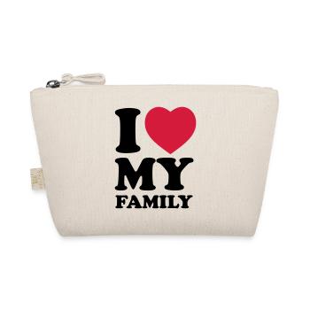 I love my family - Bio-Täschchen - Natur - Vorne
